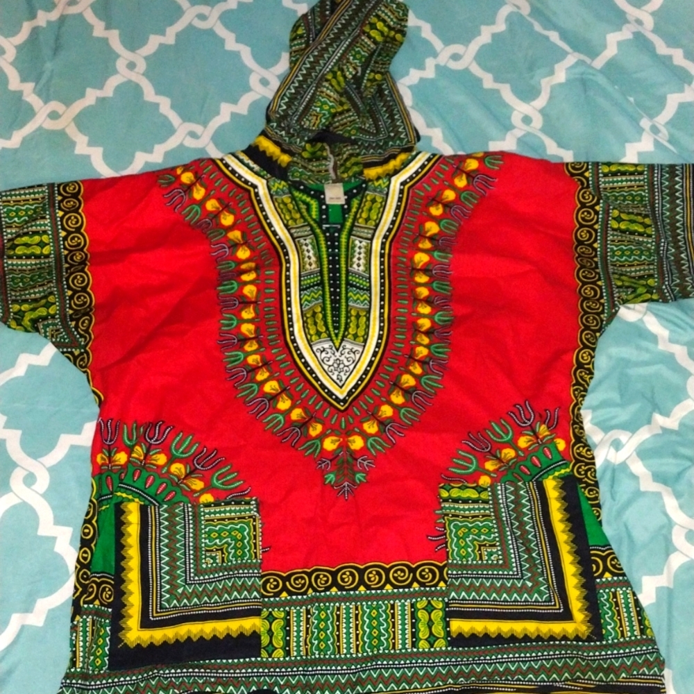 T.L.A hooded dashiki
